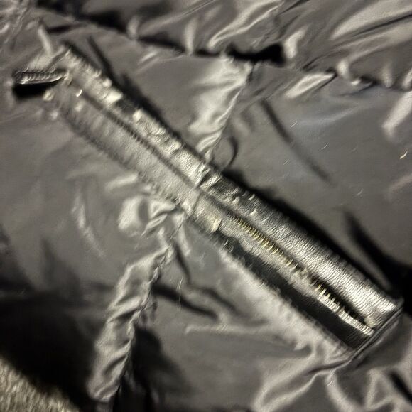 Talbots Black 80% Down Puffer Coat Jacket Sz 3X Full Front Zipper Pockets - Picture 9 of 9